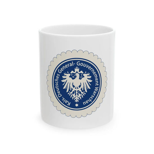Seal of the Government-General of Warsaw - White Coffee Mug 11oz - Go Mug Yourself