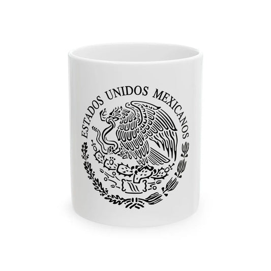 Seal of the Government of Mexico 2 - White Coffee Mug 11oz - Go Mug Yourself