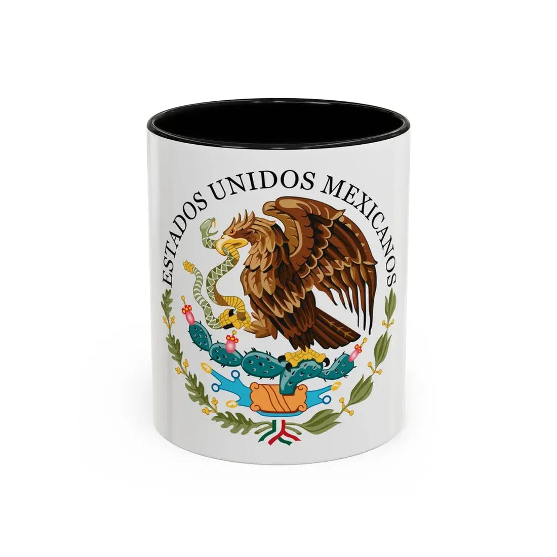 Seal of the Government of Mexico - Accent Coffee Mug 11oz Black - Go Mug Yourself