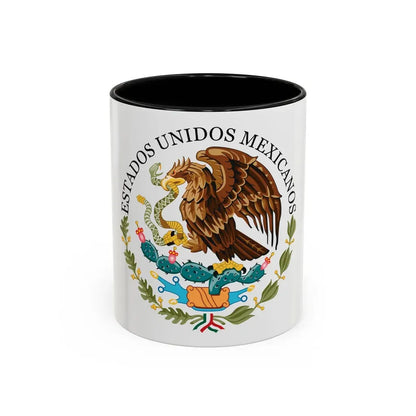 Seal of the Government of Mexico - Accent Coffee Mug 11oz Black - Go Mug Yourself