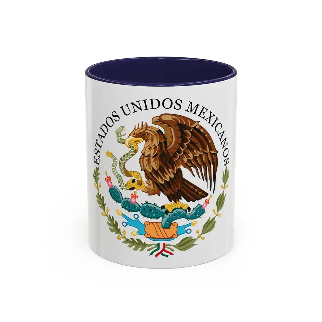 Seal of the Government of Mexico - Accent Coffee Mug 11oz Navy - Go Mug Yourself