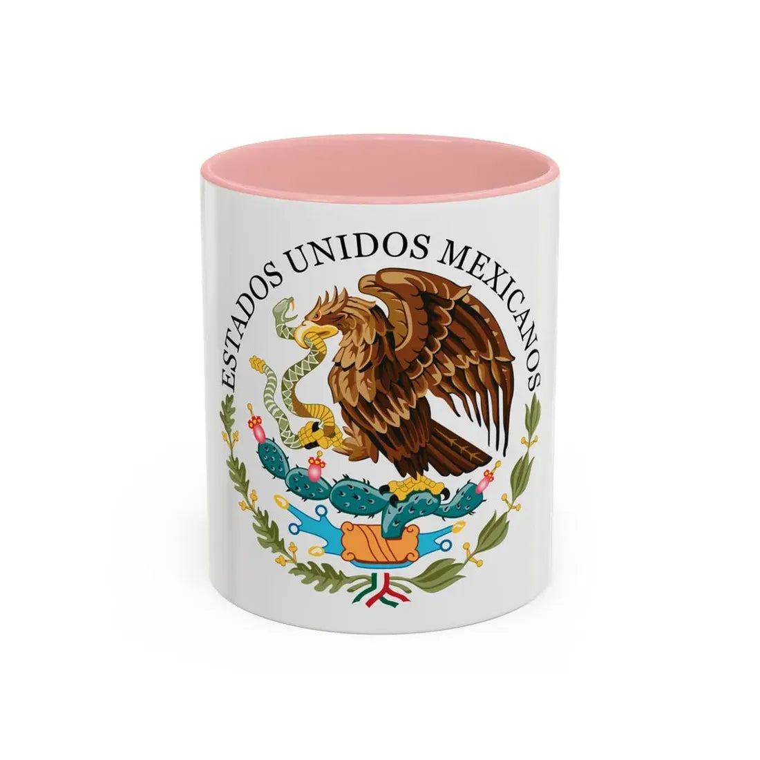 Seal of the Government of Mexico - Accent Coffee Mug 11oz Pink - Go Mug Yourself