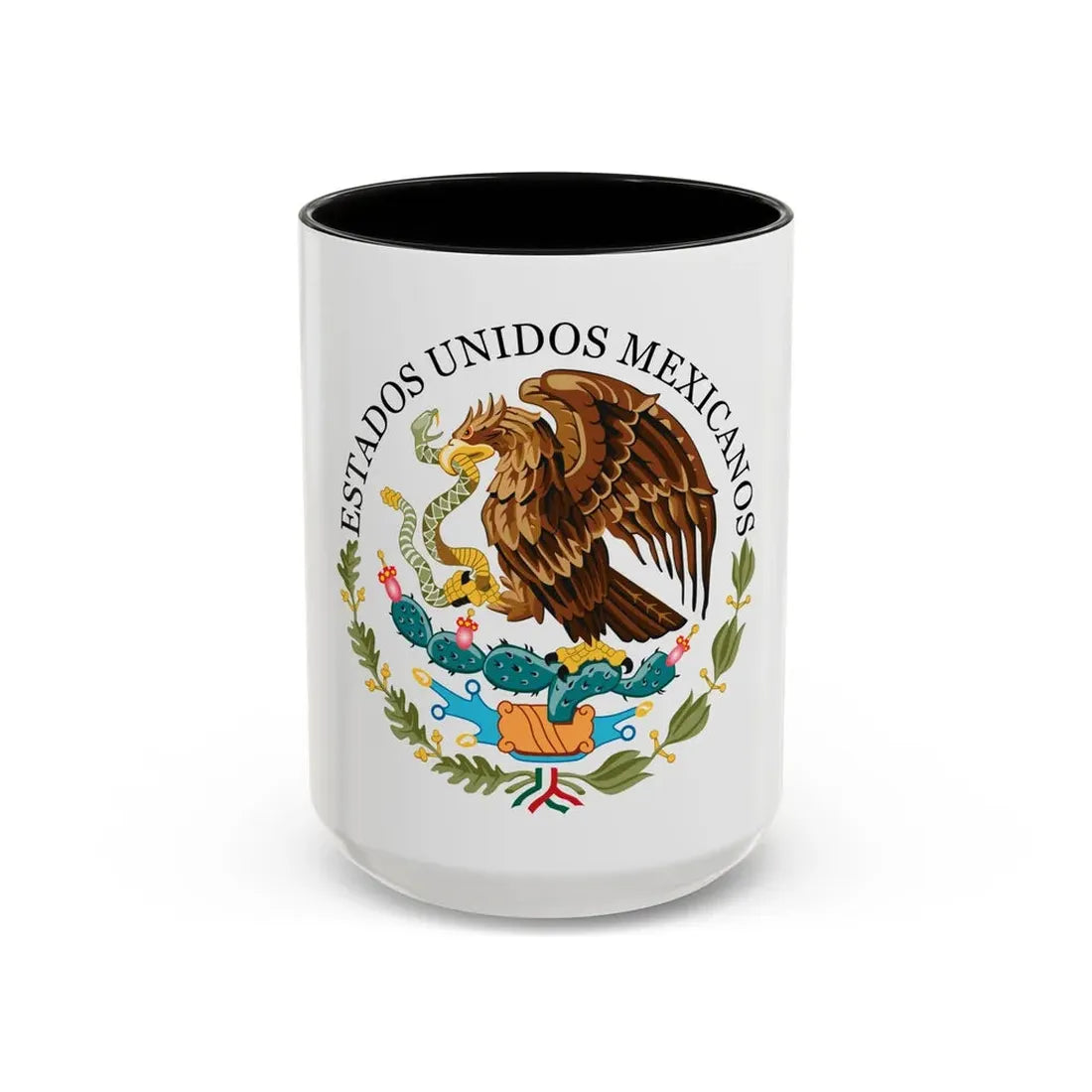 Seal of the Government of Mexico - Accent Coffee Mug 15oz Black - Go Mug Yourself