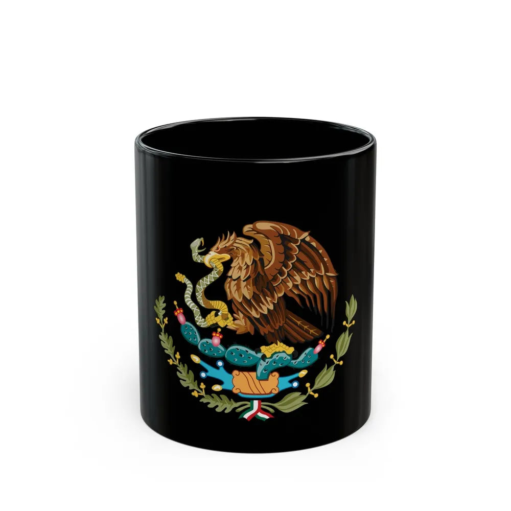 Seal of the Government of Mexico - Black Coffee Mug-11oz-Go Mug Yourself