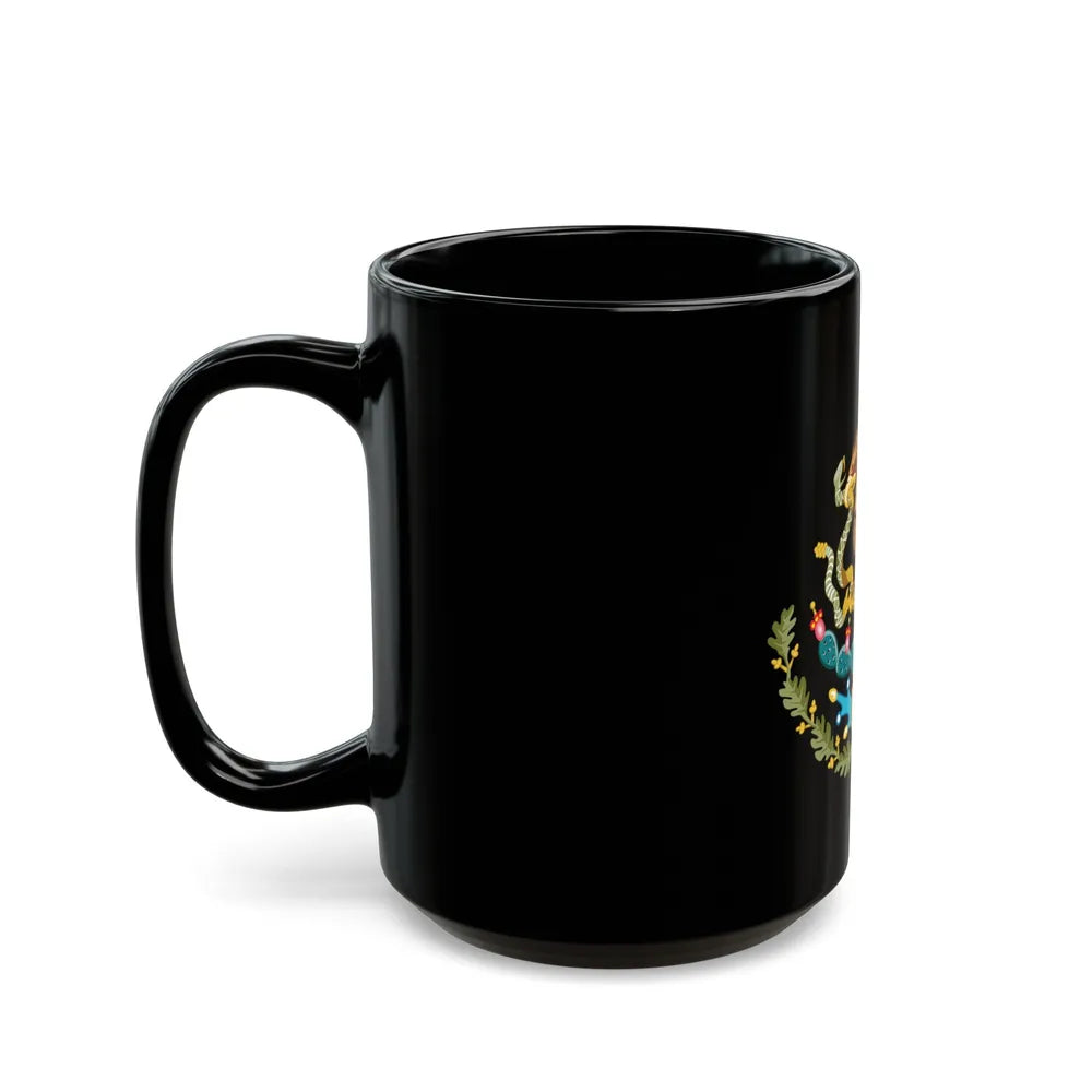 Seal of the Government of Mexico - Black Coffee Mug-Go Mug Yourself