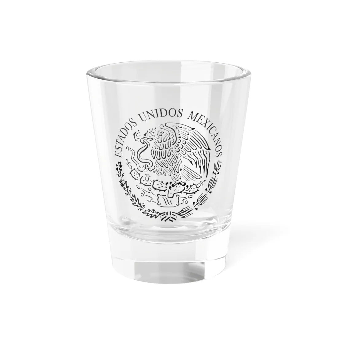 Seal of the Government of Mexico linear (Mexico) (Coat of Arms) Shot Glass 1.5oz 1.5oz - Go Mug Yourself