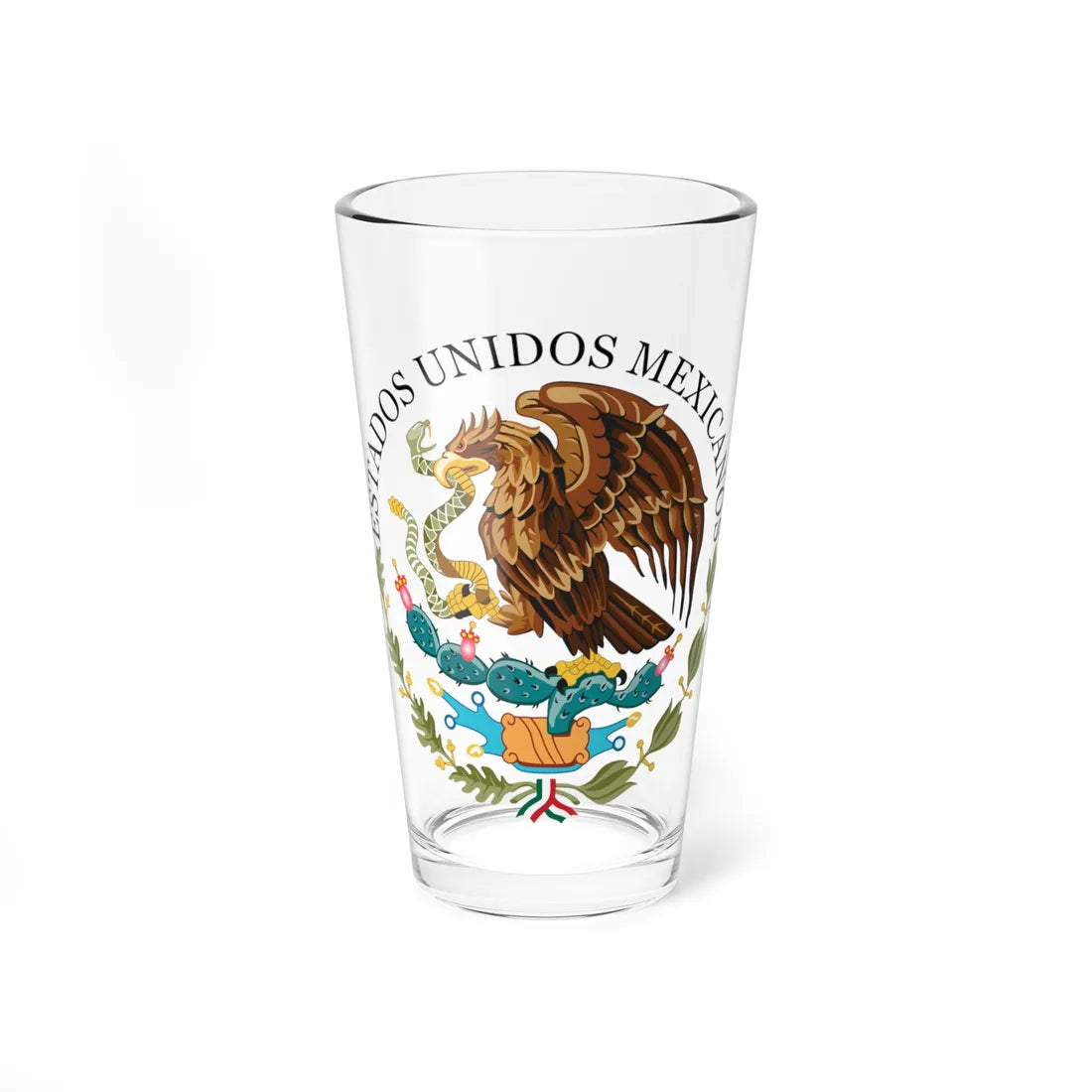 Seal of the Government of Mexico (Mexico) (Coat of Arms) Pint Glass 16oz 16oz - Go Mug Yourself