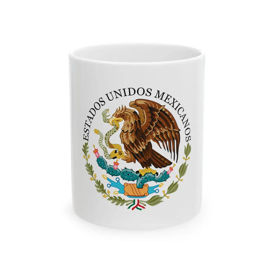 Seal of the Government of Mexico - White Coffee Mug 11oz - Go Mug Yourself