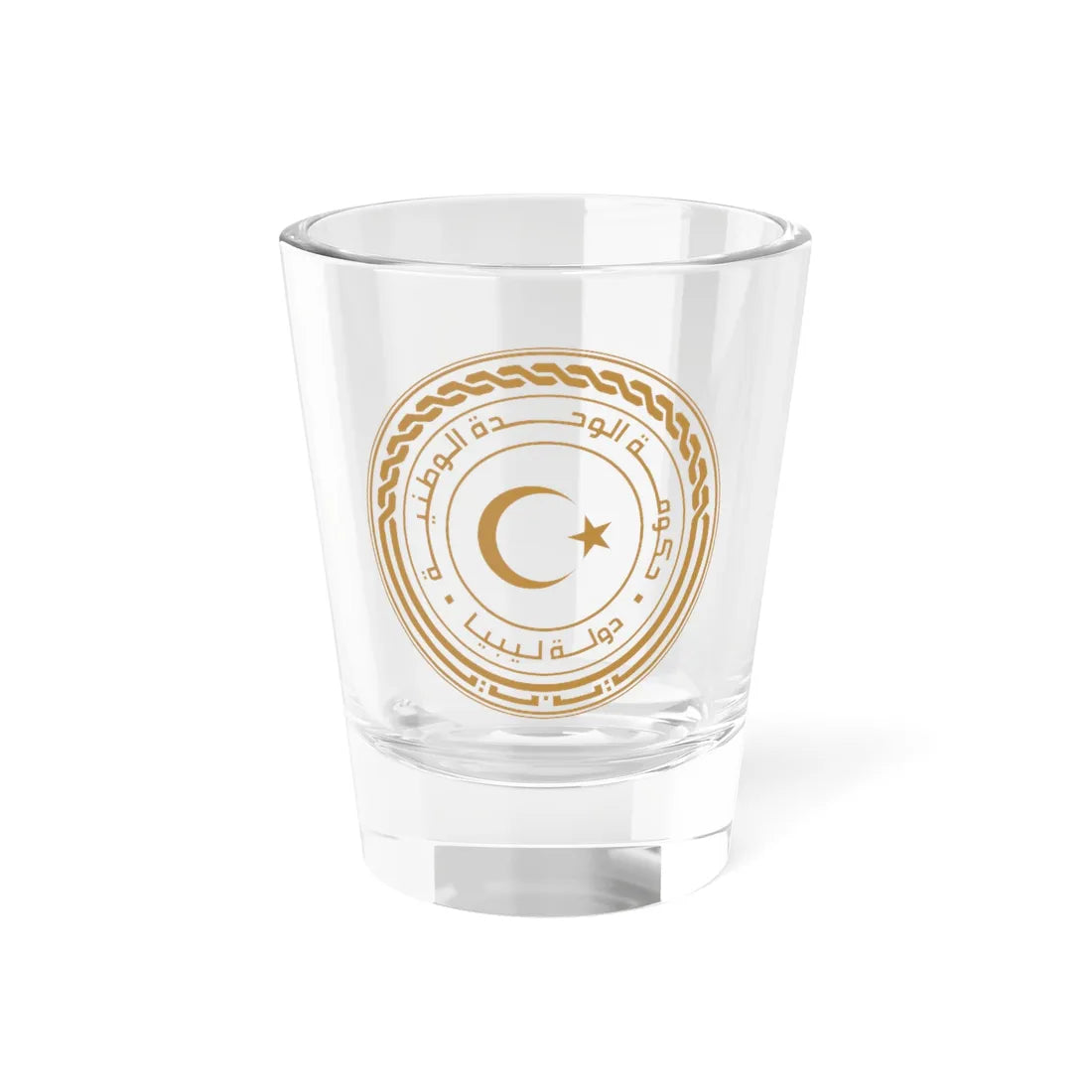 Seal of the Government of National Unity Libya (Libya) (Coat of Arms) Shot Glass 1.5oz 1.5oz - Go Mug Yourself