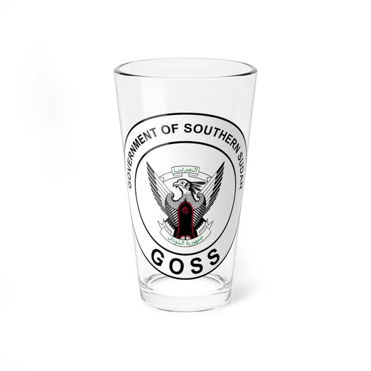 Seal of the Government of Southern Sudan 2005-2011 color (South Sudan) (Coat of Arms) Pint Glass 16oz 16oz - Go Mug Yourself