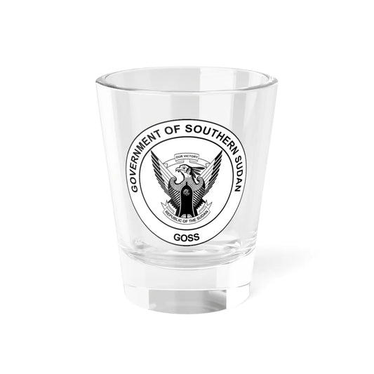 Seal of the Government of Southern Sudan 2005-2011 (South Sudan) (Coat of Arms) Shot Glass 1.5oz 1.5oz - Go Mug Yourself