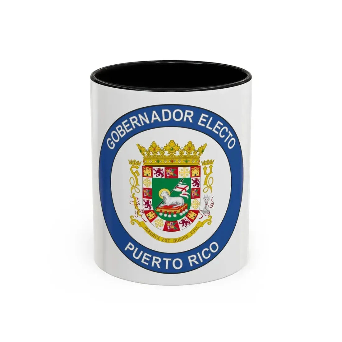 Seal of the Governor-Elect of Puerto Rico - Accent Coffee Mug 11oz Black - Go Mug Yourself