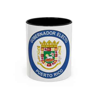 Seal of the Governor-Elect of Puerto Rico - Accent Coffee Mug 11oz Black - Go Mug Yourself