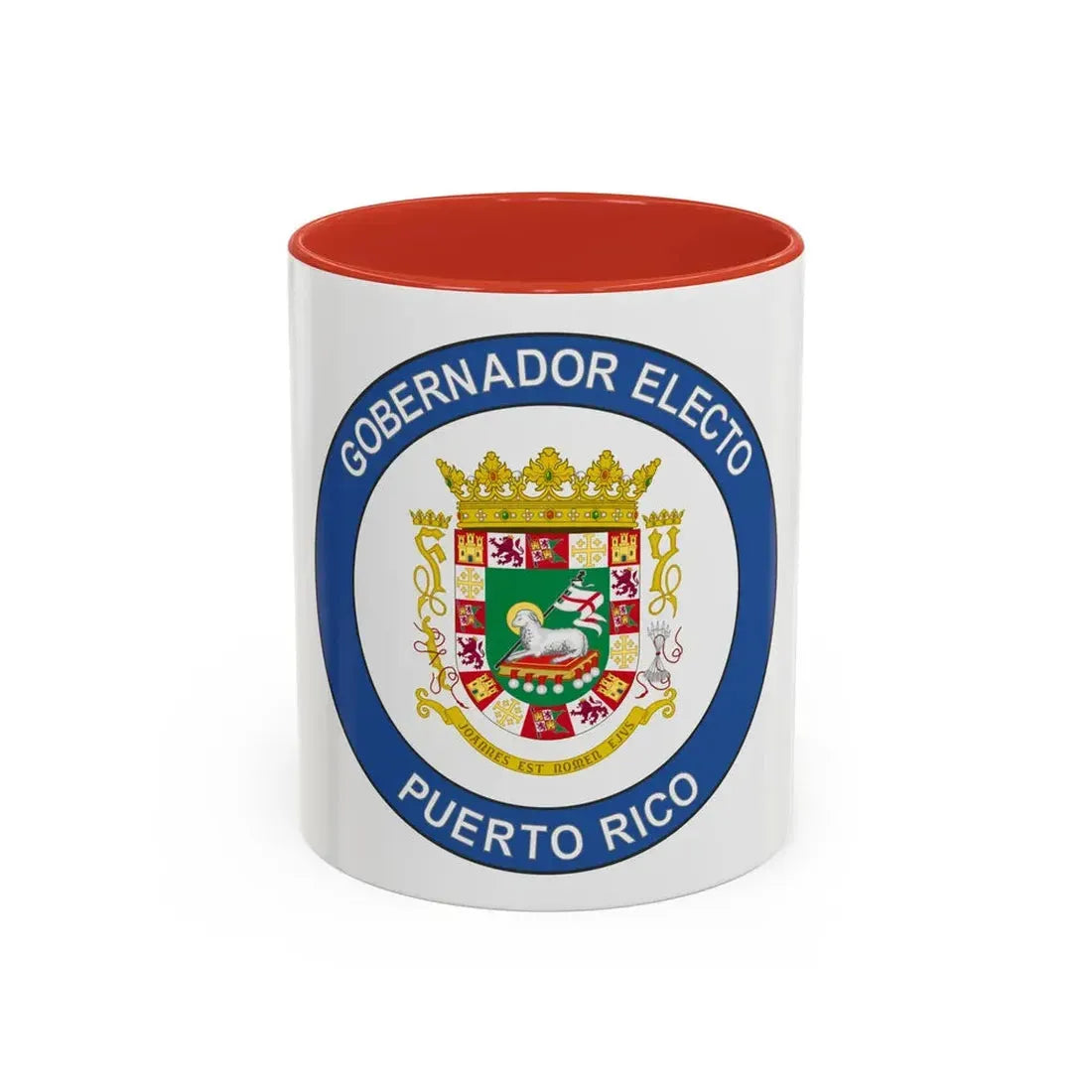 Seal of the Governor-Elect of Puerto Rico - Accent Coffee Mug 11oz Red - Go Mug Yourself