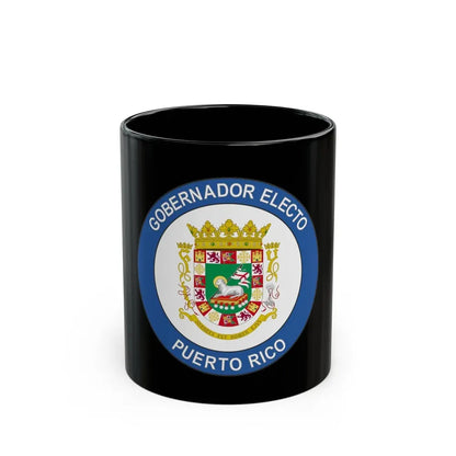 Seal of the Governor-Elect of Puerto Rico - Black Coffee Mug 11oz - Go Mug Yourself