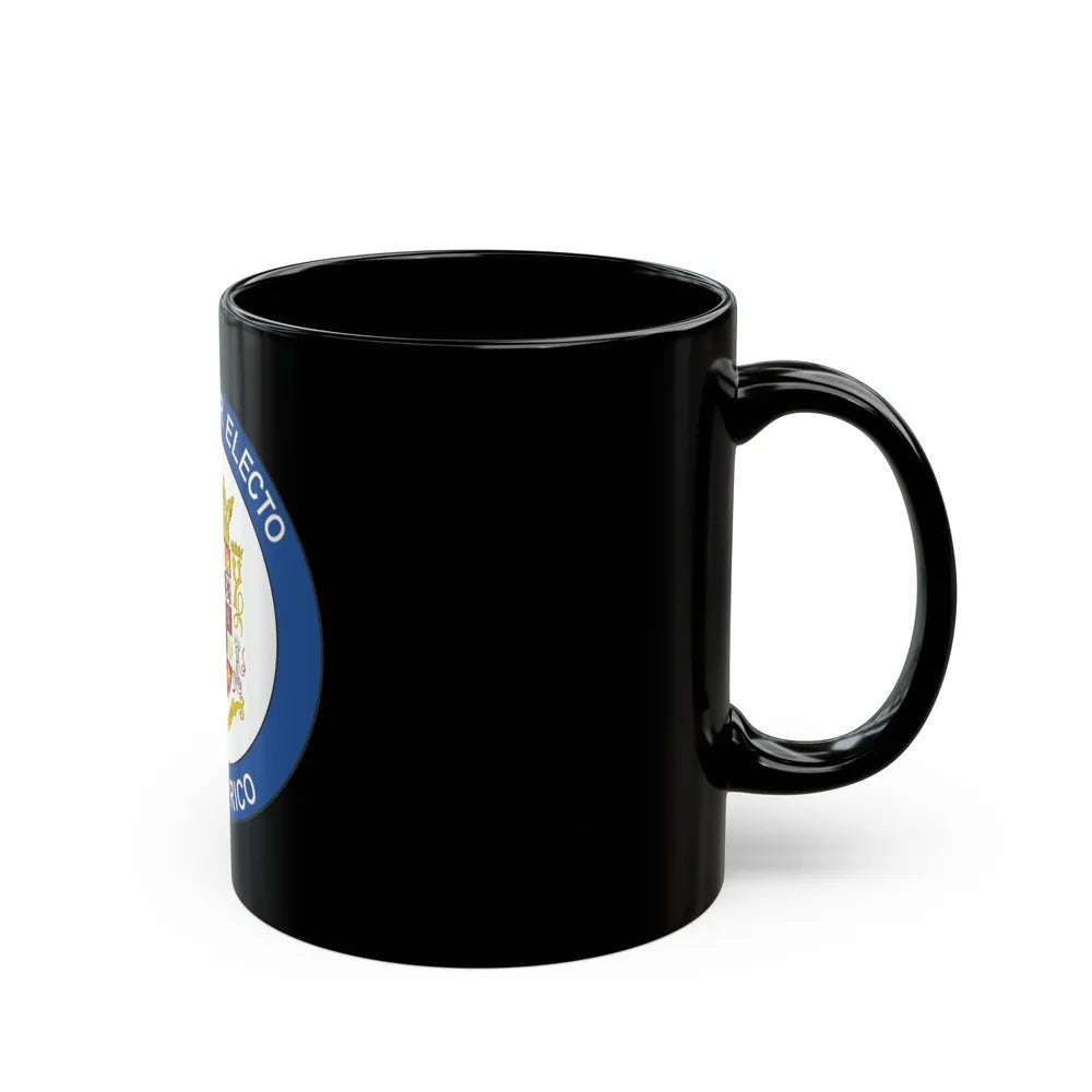 Seal of the Governor-Elect of Puerto Rico - Black Coffee Mug-Go Mug Yourself