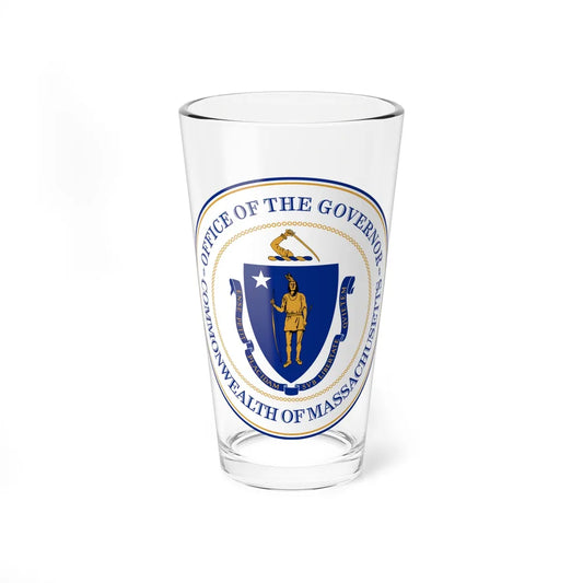 Seal of the Governor of Massachusetts - Pint Glass 16oz-16oz-Go Mug Yourself