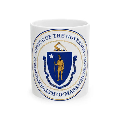 Seal of the Governor of Massachusetts - White Coffee Mug 11oz - Go Mug Yourself