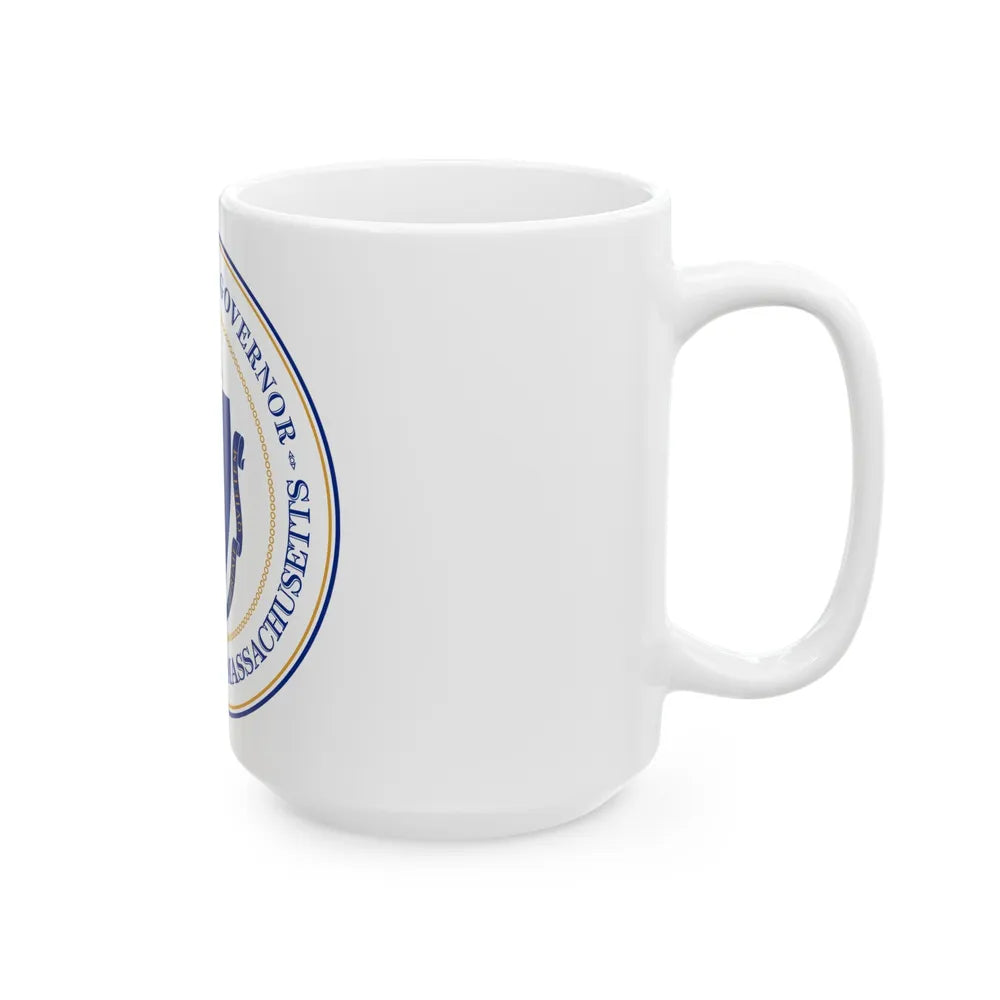 Seal of the Governor of Massachusetts - White Coffee Mug-Go Mug Yourself