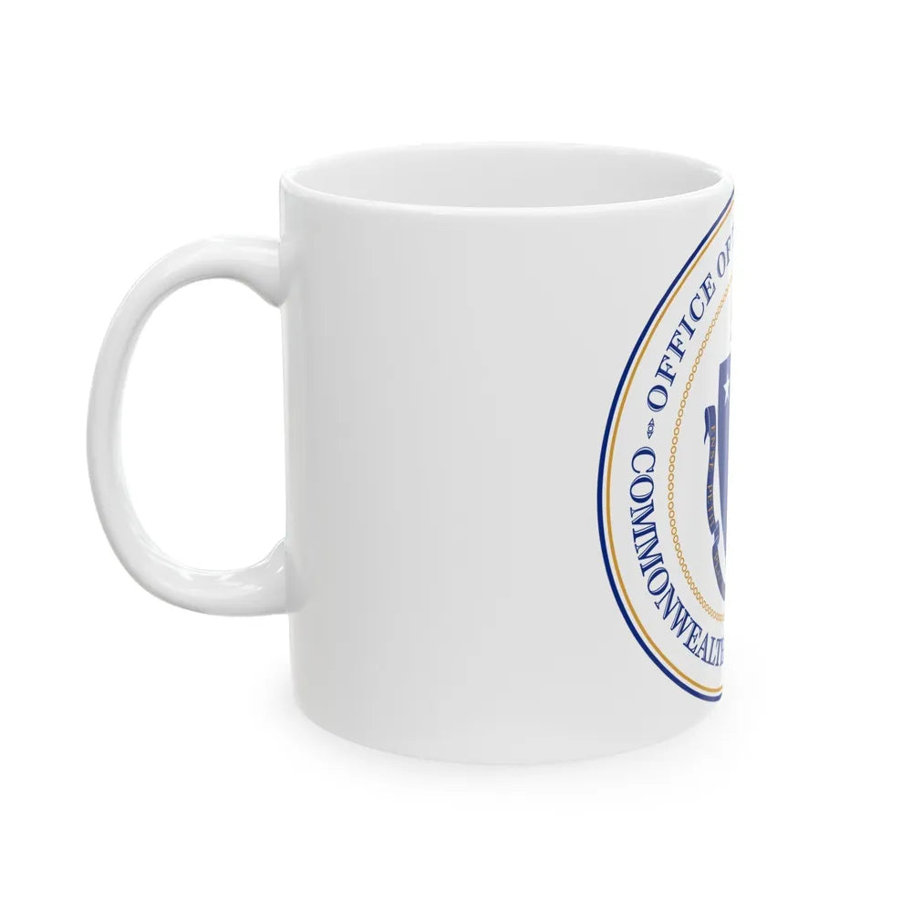 Seal of the Governor of Massachusetts - White Coffee Mug-Go Mug Yourself