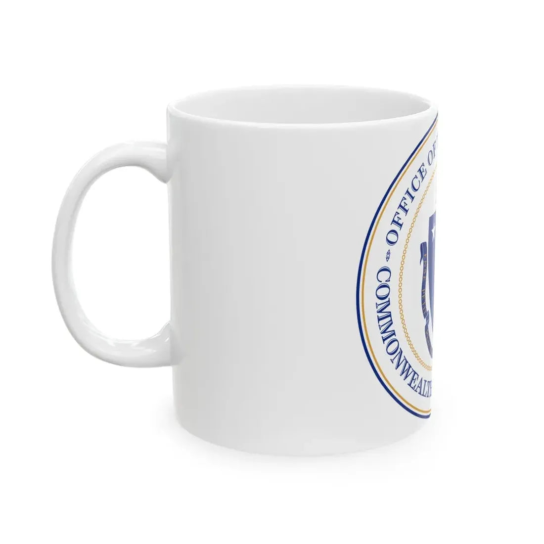 Seal of the Governor of Massachusetts - White Coffee Mug - Go Mug Yourself