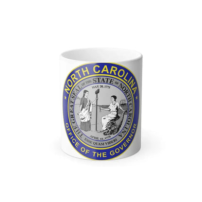 Seal of the Governor of North Carolina - Color Changing Coffee Mug 11oz - Go Mug Yourself