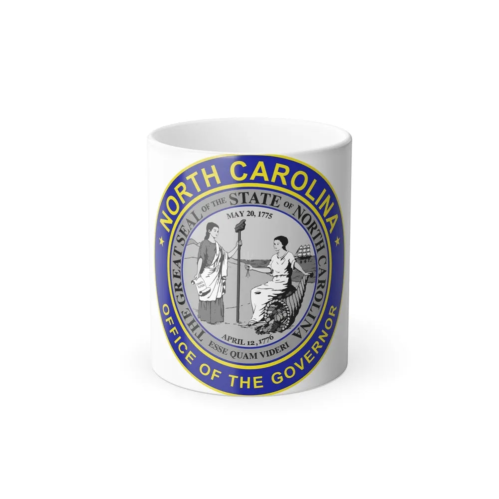 Seal of the Governor of North Carolina - Color Changing Mug 11oz-11oz-Go Mug Yourself