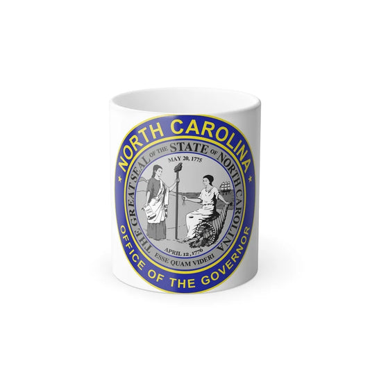 Seal of the Governor of North Carolina - Color Changing Mug 11oz-11oz-Go Mug Yourself