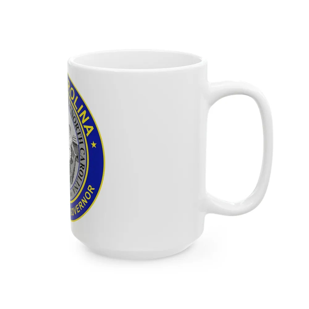 Seal of the Governor of North Carolina - White Coffee Mug-Go Mug Yourself