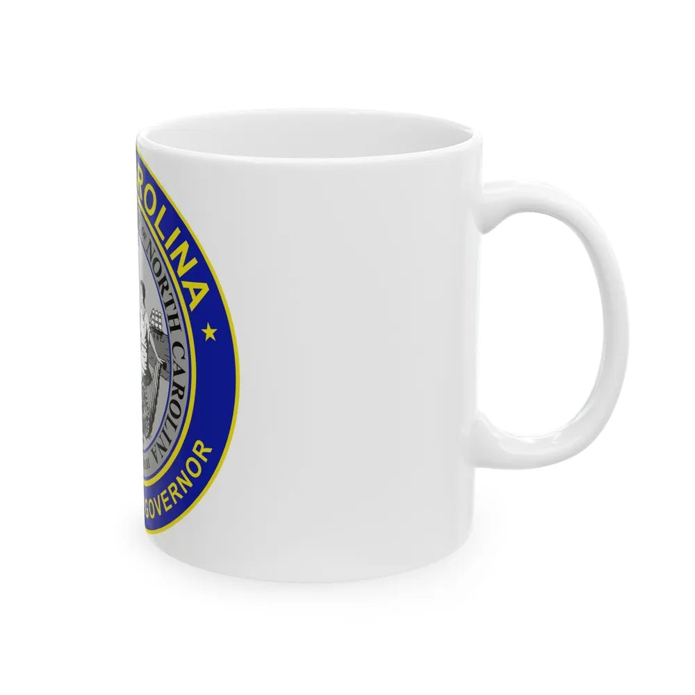 Seal of the Governor of North Carolina - White Coffee Mug-Go Mug Yourself