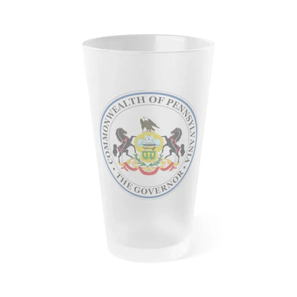 Seal of the Governor of Pennsylvania - Frosted Pint Glass 16oz 16oz Frosted - Go Mug Yourself