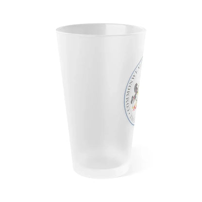 Seal of the Governor of Pennsylvania - Frosted Pint Glass 16oz - Go Mug Yourself