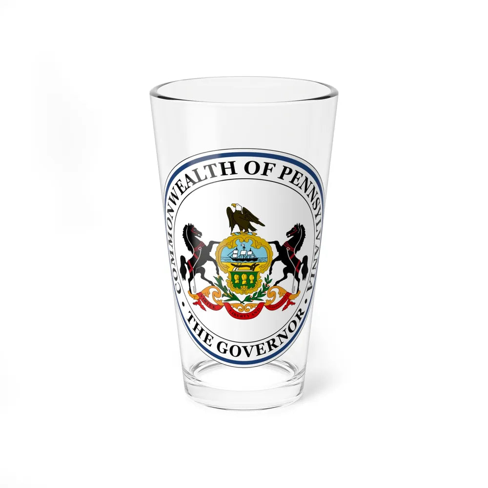 Seal of the Governor of Pennsylvania - Pint Glass 16oz-16oz-Go Mug Yourself