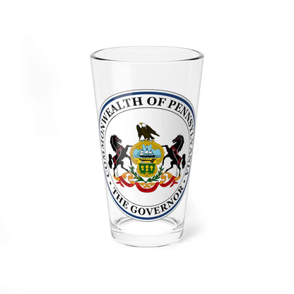 Seal of the Governor of Pennsylvania - Pint Glass 16oz-16oz-Go Mug Yourself