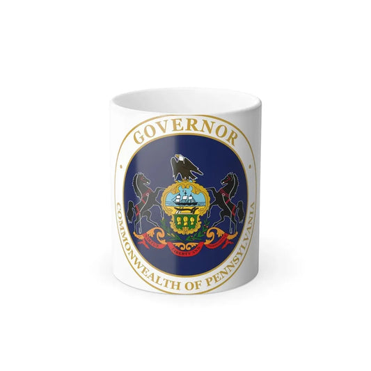 Seal of the Governor of Pennsylvania v2 - Color Changing Coffee Mug 11oz - Go Mug Yourself