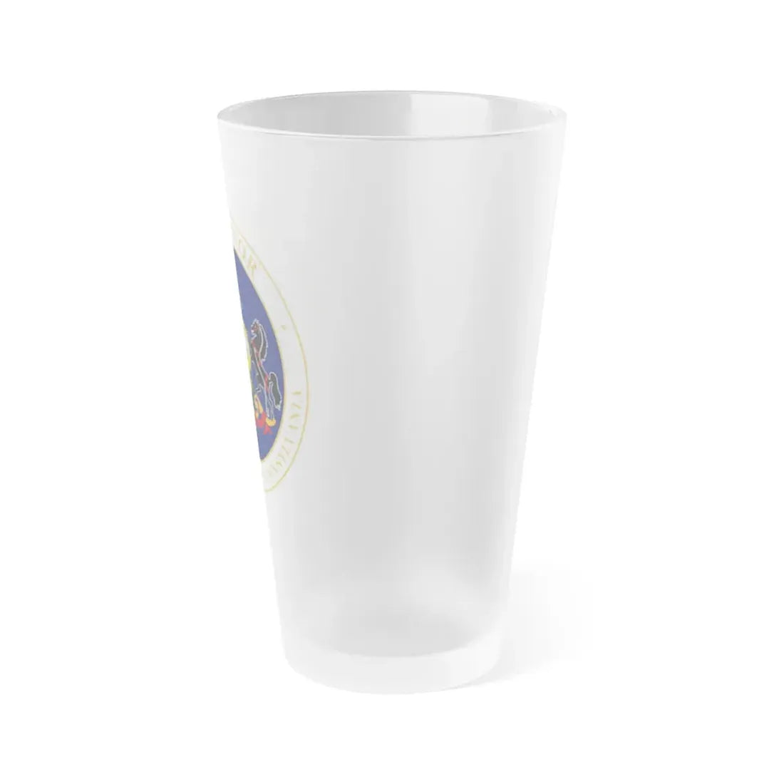 Seal of the Governor of Pennsylvania v2 - Frosted Pint Glass 16oz - Go Mug Yourself