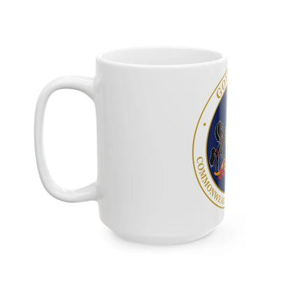 Seal of the Governor of Pennsylvania v2 - White Coffee Mug-Go Mug Yourself