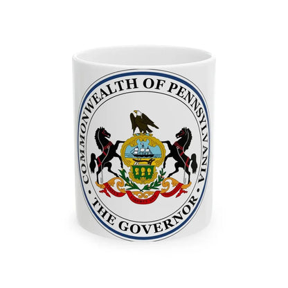 Seal of the Governor of Pennsylvania - White Coffee Mug 11oz - Go Mug Yourself