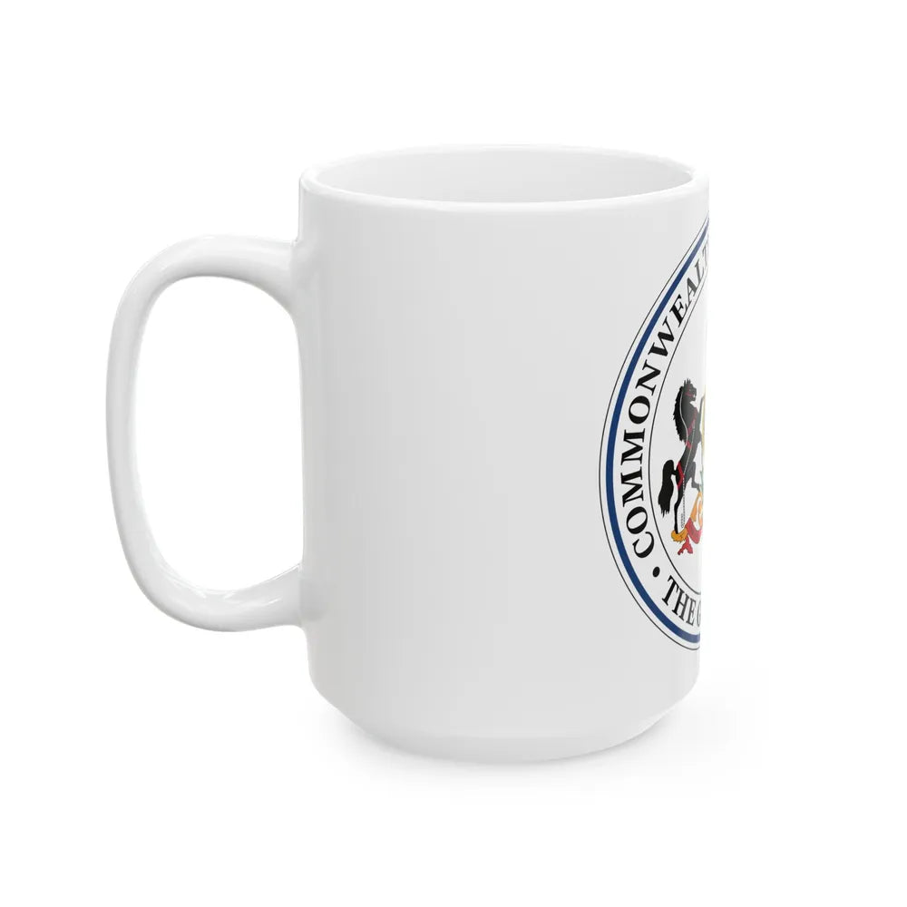 Seal of the Governor of Pennsylvania - White Coffee Mug-Go Mug Yourself