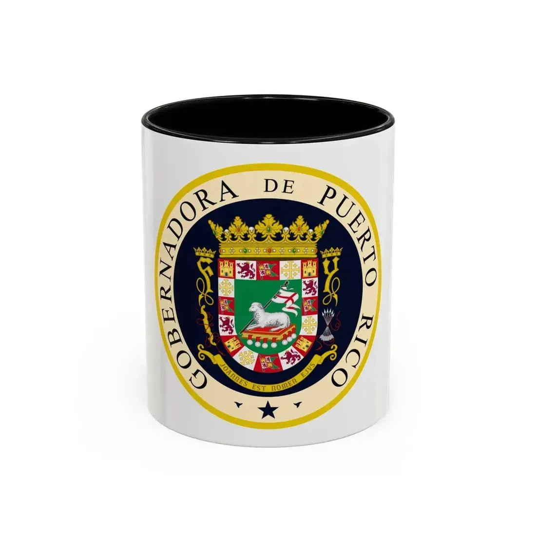 Seal of the Governor of Puerto Rico 2 - Accent Coffee Mug 11oz Black - Go Mug Yourself