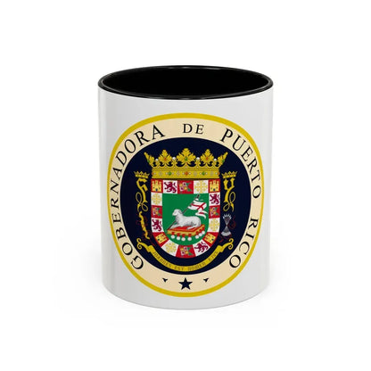 Seal of the Governor of Puerto Rico 2 - Accent Coffee Mug 11oz Black - Go Mug Yourself
