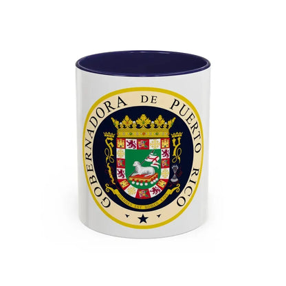 Seal of the Governor of Puerto Rico 2 - Accent Coffee Mug 11oz Navy - Go Mug Yourself