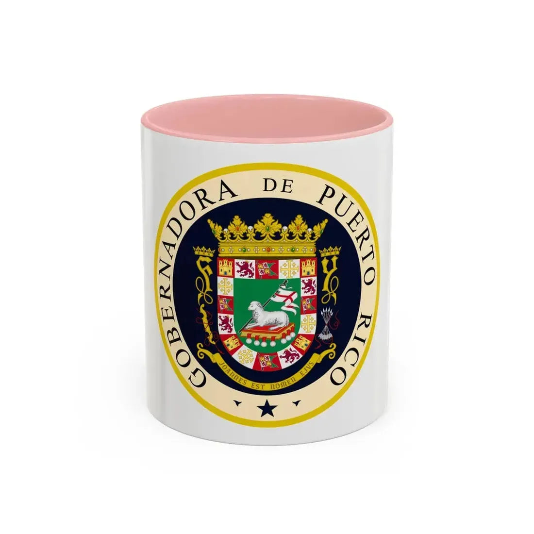 Seal of the Governor of Puerto Rico 2 - Accent Coffee Mug 11oz Pink - Go Mug Yourself
