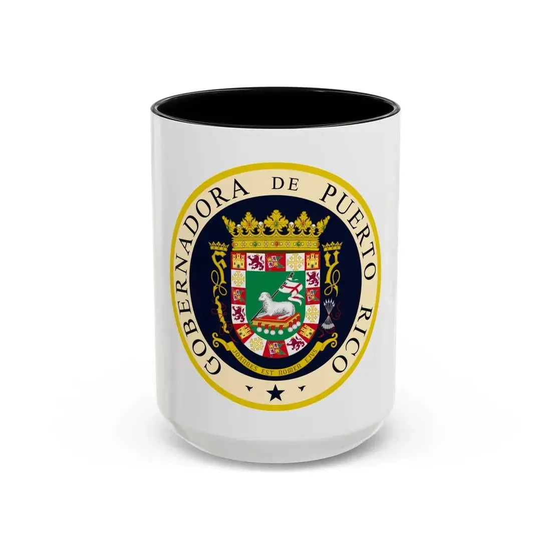 Seal of the Governor of Puerto Rico 2 - Accent Coffee Mug 15oz Black - Go Mug Yourself