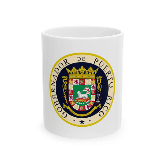 Seal of the Governor of Puerto Rico - White Coffee Mug 11oz - Go Mug Yourself
