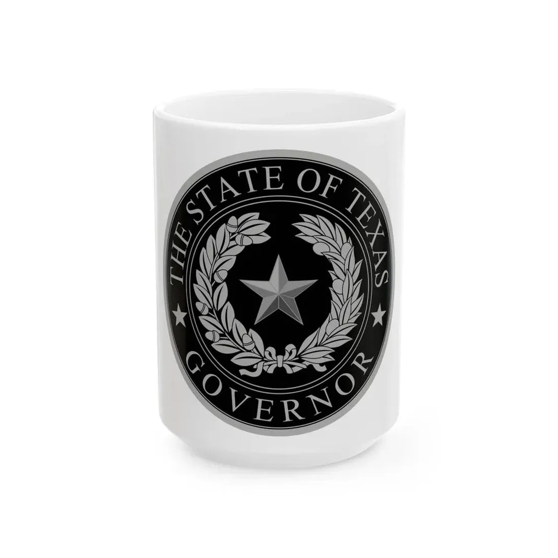Seal of the Governor of Texas - White Coffee Mug 15oz - Go Mug Yourself