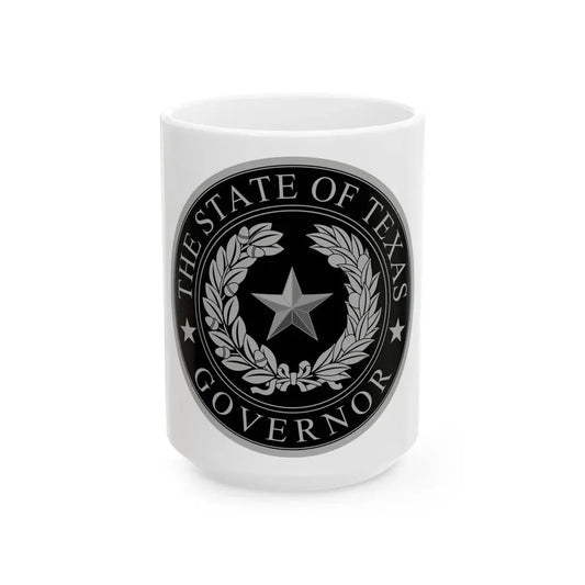 Seal of the Governor of Texas - White Coffee Mug 15oz - Go Mug Yourself