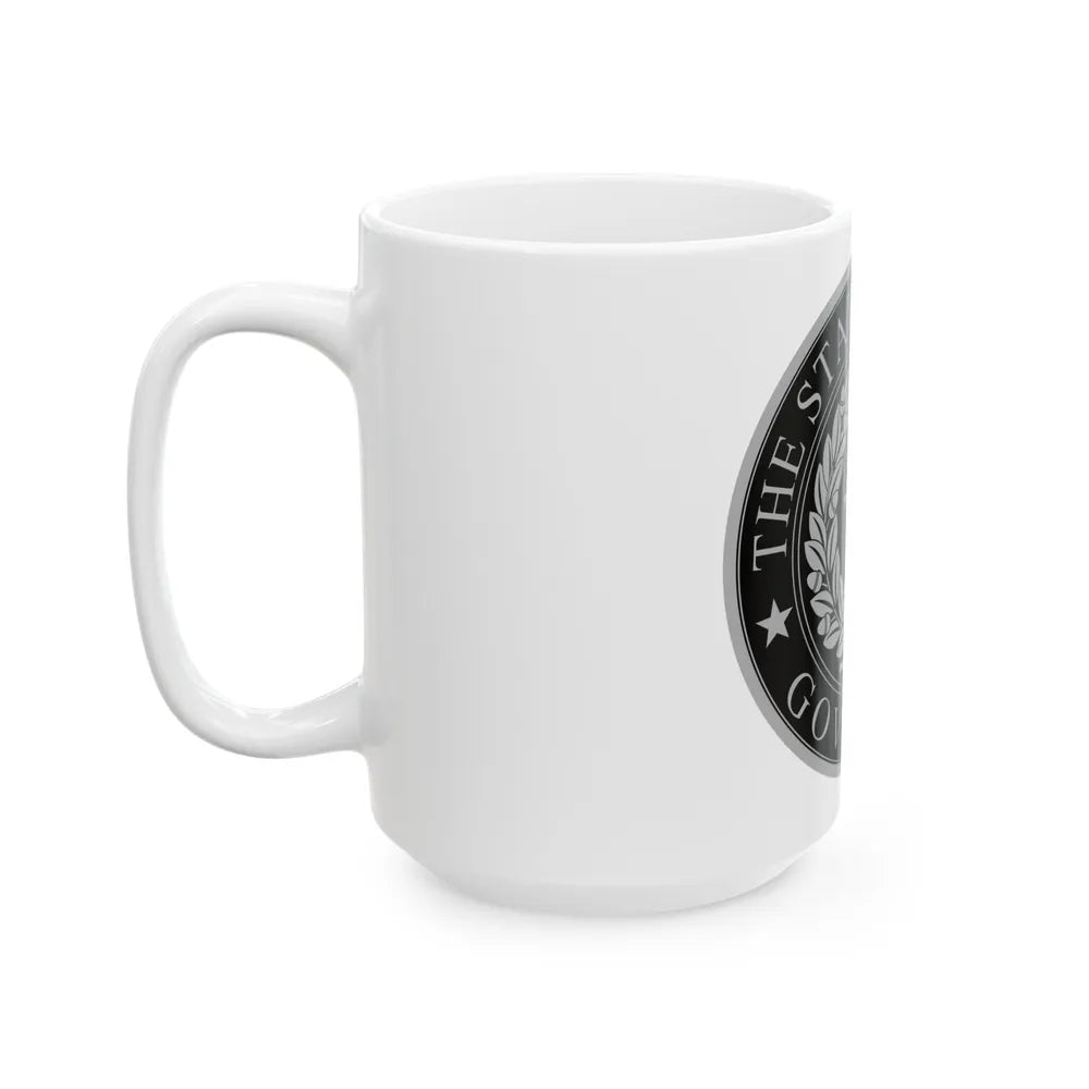 Seal of the Governor of Texas - White Coffee Mug-Go Mug Yourself