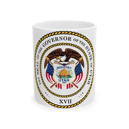 Seal of the Governor of Utah 2011 - White Coffee Mug-11oz-Go Mug Yourself