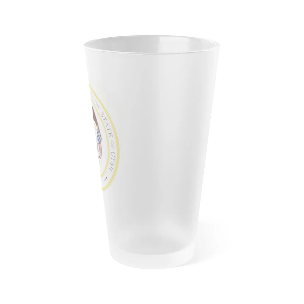 Seal of the Governor of Utah - Frosted Pint Glass 16oz-Go Mug Yourself